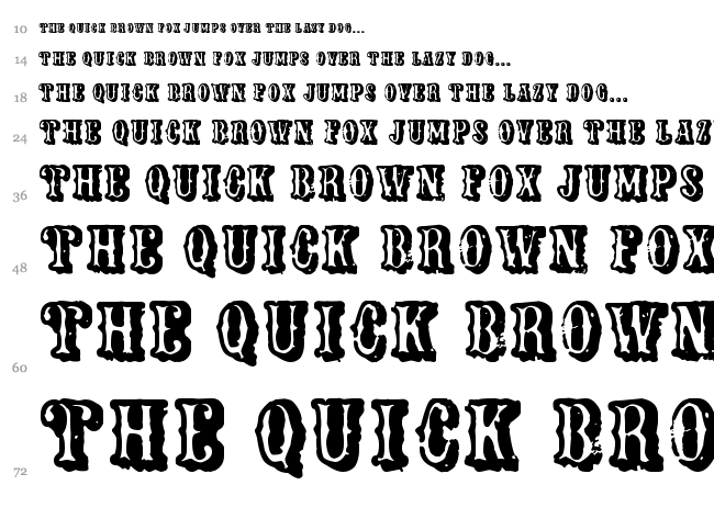 Maldito Gringo font waterfall